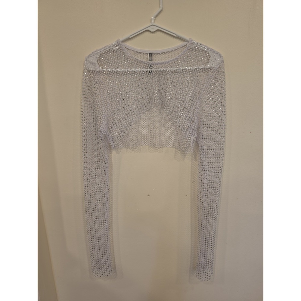 Refuge MD Cropped Sparkle Cardigan Fairycore Whimsigoth Grunge Alt Indie